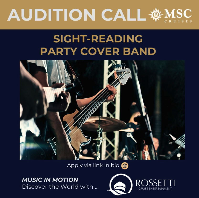 Rossetti Cruise Entertainment is Looking for a Party Cover Band!