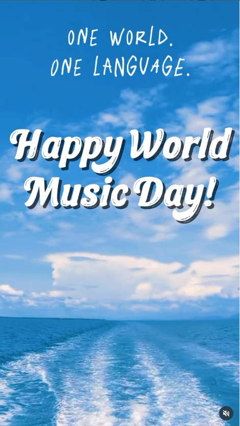 oday, we celebrate the universal language...